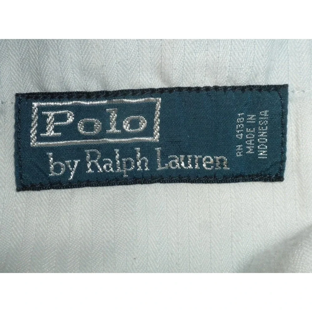 Polo Ralph Lauren Shorts 38x10 Blue Prospect Chino Flat Front Golf Twill Vintage